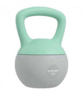 SPORTNOW 8KG Kettlebell with Soft Body and Non-Slip Handle, Grey and Green