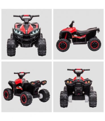 HOMCOM 12V Electric Quad Bikes for Kids Ride On Car ATV Toy for 3-5 Years Red