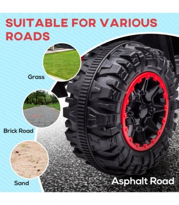 HOMCOM 12V Electric Quad Bikes for Kids Ride On Car ATV Toy for 3-5 Years Red