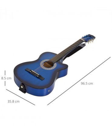 HOMCOM Beginner Acoustic Electric Cutaway Guitar Kids Guitar and Junior Guitar