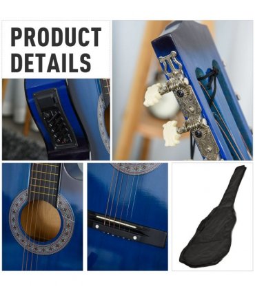 HOMCOM Beginner Acoustic Electric Cutaway Guitar Kids Guitar and Junior Guitar
