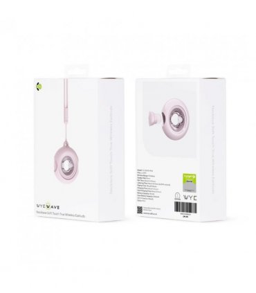 WYEWAVE High Quality Wireless Earbuds With Necklace Soft Touch True Wireless - Pink