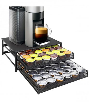Vinsani Black Coffee Pod Double Drawer 1010402