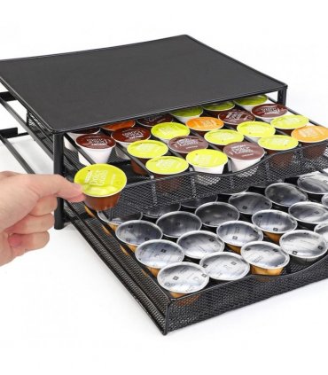 Vinsani Black Coffee Pod Double Drawer 1010402