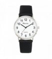 Ravel Mens Classic Big White Dial Black Leather Strap Watch R0129.20.1