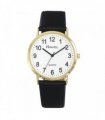 Ravel Mens Classic Big White Dial Black Leather Strap Watch R0129.25.1