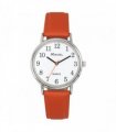 Ravel Ladies Classic White Dial Orange Leather Strap Watch R0140.18.2
