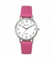 Ravel Ladies Classic Big White Dial Pink Leather Strap Watch R0140.15.1