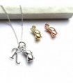 Personalised Initial Bunny Rabbit Charm Necklace