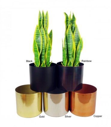 150cm Twisted Trunk Artificial Japanese Fruticosa Ficus Tree Copper Planter