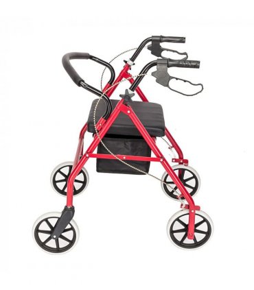 Iron Walker with Wheels Black & Red