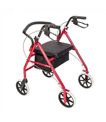 Iron Walker with Wheels Black & Red