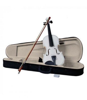New 4/4 Acoustic Violin Case Bow Rosin White