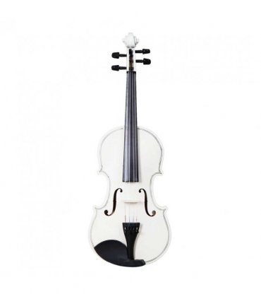 New 4/4 Acoustic Violin Case Bow Rosin White