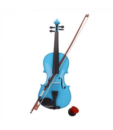 4/4 Acoustic Violin   Case   Bow   Rosin Sky Blue