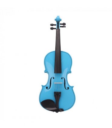 4/4 Acoustic Violin   Case   Bow   Rosin Sky Blue