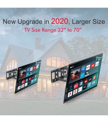 32-70 Inch Double Pendulum Large Base TV Stand Tmds-101 Bearing 50Kg/Vese600*400/Upper And Lower-10~ 10°