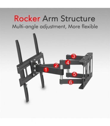 32-70 Inch Double Pendulum Large Base TV Stand Tmds-101 Bearing 50Kg/Vese600*400/Upper And Lower-10~ 10°