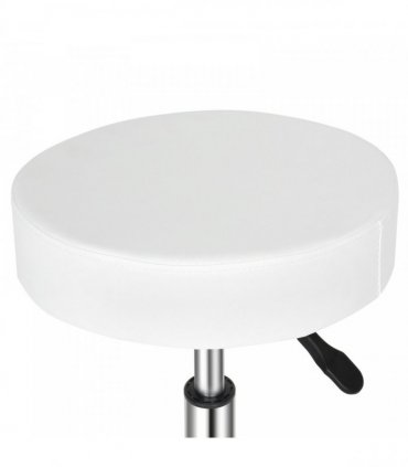 Round Stool Ha Ha Feet Rotation Bar Stool White