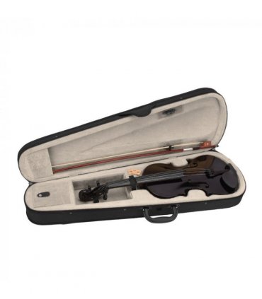 New 4/4 Acoustic Violin Case Bow Rosin Black