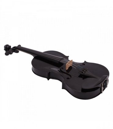 New 4/4 Acoustic Violin Case Bow Rosin Black