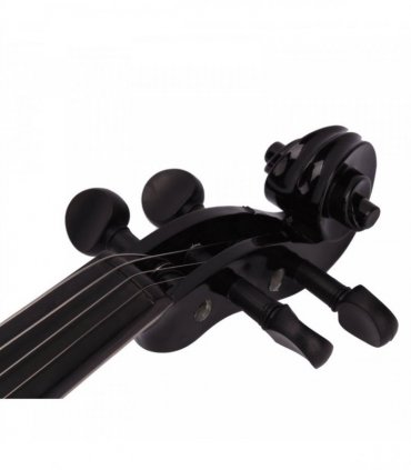 New 4/4 Acoustic Violin Case Bow Rosin Black