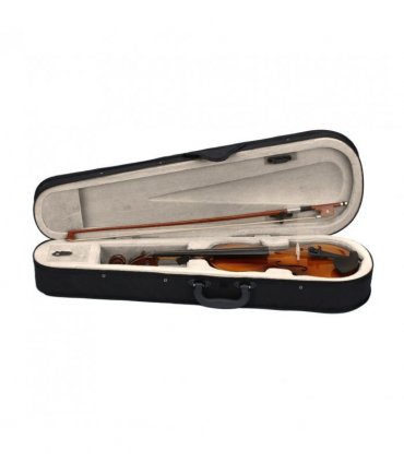 New 1/2 Acoustic Violin Case Bow Rosin Natural