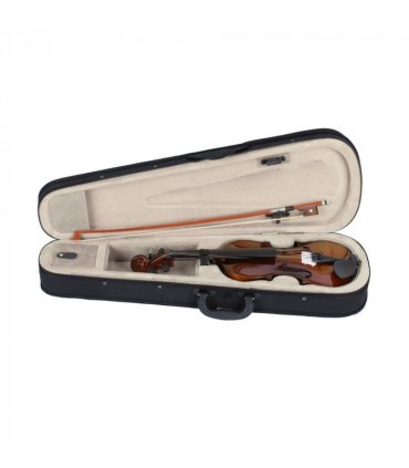 New 1/4 Acoustic Violin Case Bow Rosin Natural