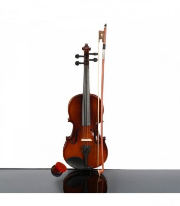 New 1/4 Acoustic Violin Case Bow Rosin Natural