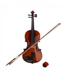 New 4/4 Acoustic Violin Case Bow Rosin Natural