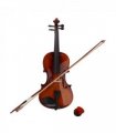 New 4/4 Acoustic Violin Case Bow Rosin Natural