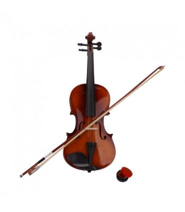 New 4/4 Acoustic Violin Case Bow Rosin Natural