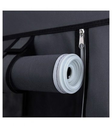 67" Portable Clothes Closet Wardrobe with Non-woven Fabric and Hanging Rod Quick and Easy to Assemble Gray