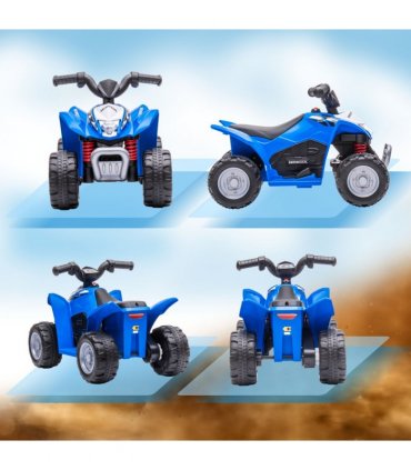 AIYAPLAY Honda Licensed Kids Electric Quad Bike 6V ATV 1.5-3 Years Blue