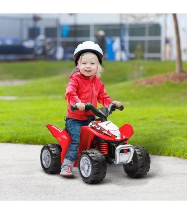 AIYAPLAY Honda Licensed Kids Electric Quad Bike 6V ATV 1.5-3 Years Red