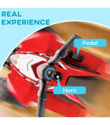AIYAPLAY Honda Licensed Kids Electric Quad Bike 6V ATV 1.5-3 Years Red