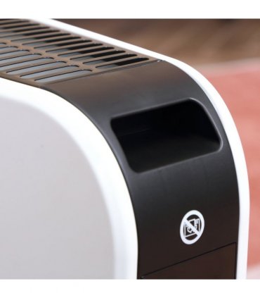 HOMCOM Portable Convector Heater with 24H Timer Adjustable Temperature White