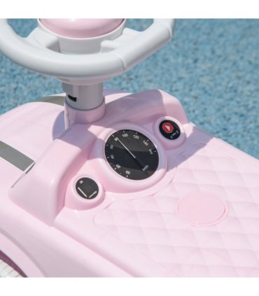 AIYAPLAY Ride On Car Foot To Floor Sliding Car w/ Air Horn - Pink