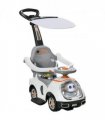 AIYAPLAY 3 in 1 Ride on Push Car, Cartoon Robot Foot to Floor Slider - White