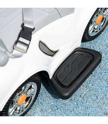 AIYAPLAY 3 in 1 Ride on Push Car, Cartoon Robot Foot to Floor Slider - White