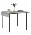HOMCOM Folding Dining Table, Drop Leaf Table for 2-4 People, Grey