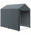 Outsunny 179 x 120cm Temporary Garden Shed, with Weather-resistant Plastic Cover and Accessories - Dark Grey