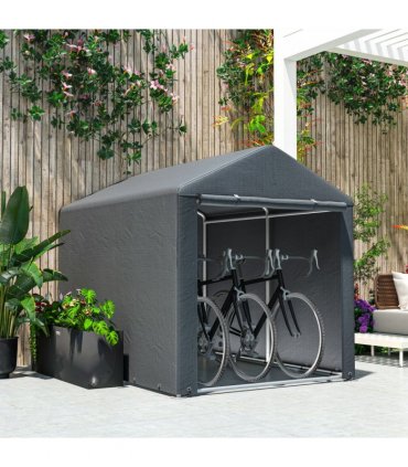 Outsunny 2.2 x 1.6 m Outdoor Storage Tent, with Accessories - Dark Grey