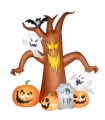 Outsunny 7.9FT Inflatable Halloween Ghost Tree w/Pumpkins, Ghosts, Tombstone