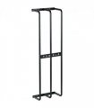 HOMCOM Metal Towel Rack Wall Mounted, 3 Bar Towel Rail for Bathroom, Black
