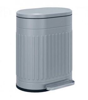 HOMCOM 20L Metal Kitchen Bin, with Soft-Close Lid - Grey
