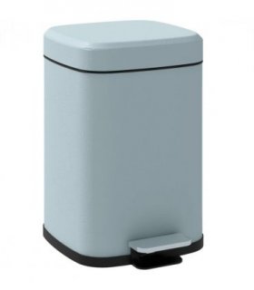 HOMCOM 12L Kitchen Pedal Bin, Metal Rubbish Bin with Soft-close Lid, Light Green