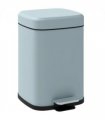 HOMCOM 12L Kitchen Pedal Bin, Metal Rubbish Bin with Soft-close Lid, Light Green