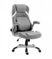 Vinsetto Fabric Office Desk Chair with Adjustable Height Tilt Function Grey