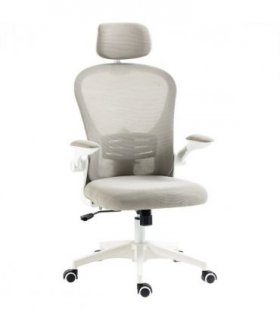 Vinsetto Mesh Office Chair with Headrest, 4D Lumbar Support, Flip-up Arm